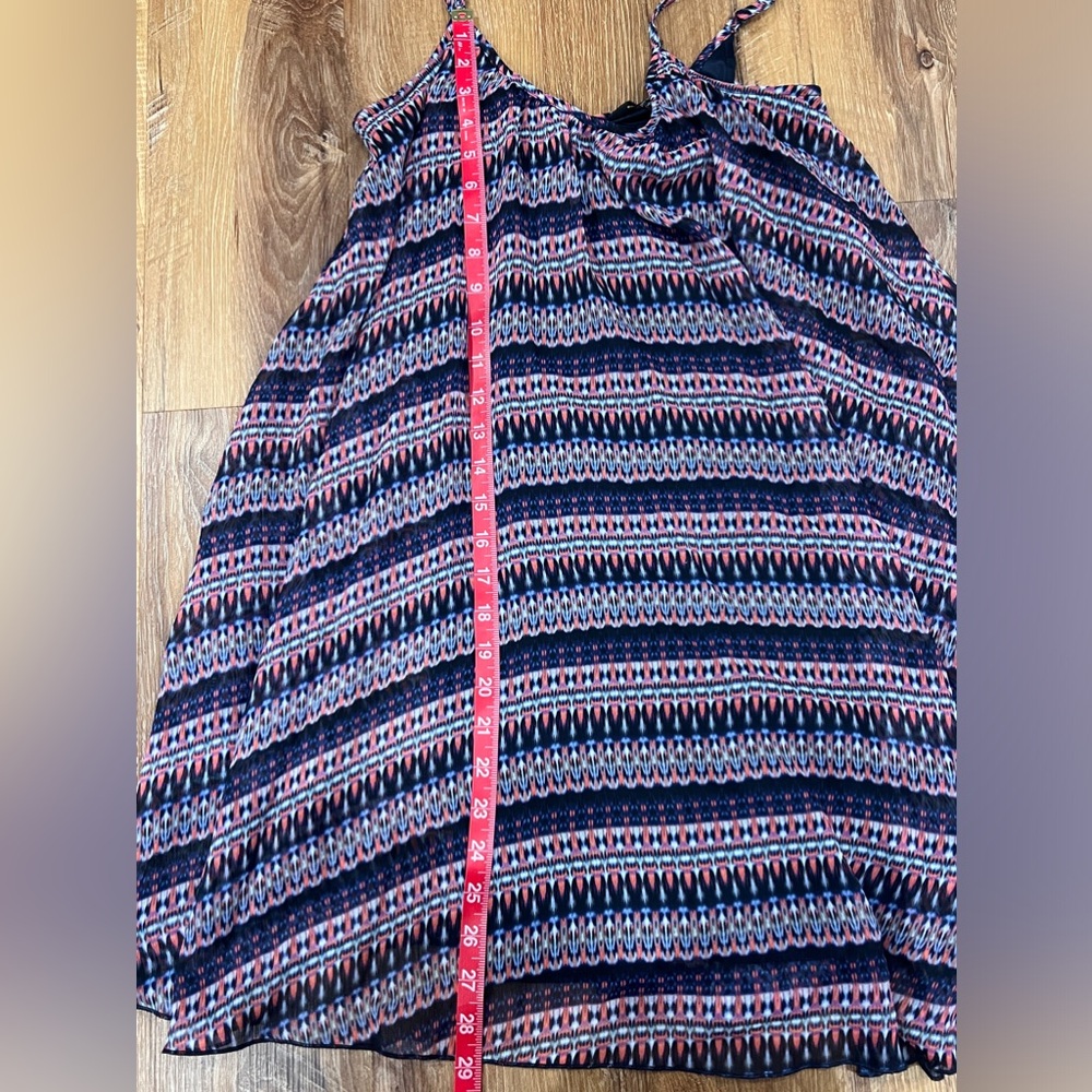 Express Women’s Babydoll Spaghetti Strap Sun Dress (Size: XS)(Navy Blue) - Picture 3 of 7